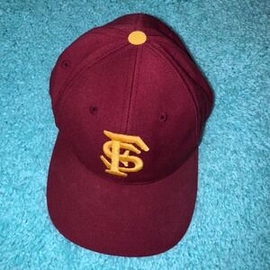 Florida State Seminoles Wool Fitted Hat Cap Top of the World Maroon vtg